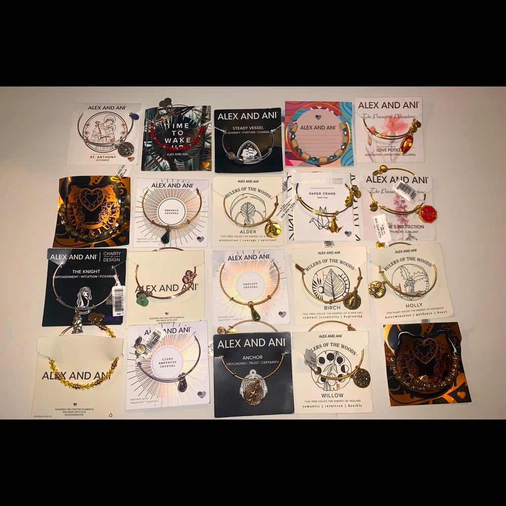 20 New Alex and Ani Bracelets Lot 2